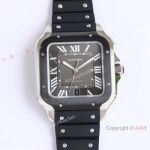 GF Factory Replica Cartier Santos de Large Model Watch 9015 Automatic Gray Dial